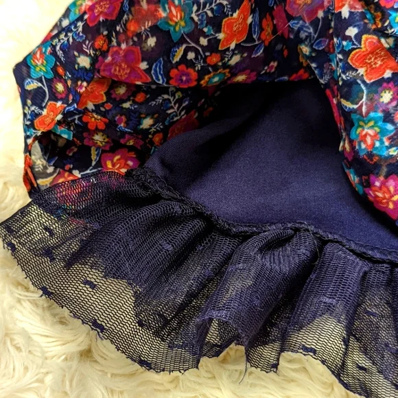 Girls Zunie Floral Dress - Picture 4 of 5